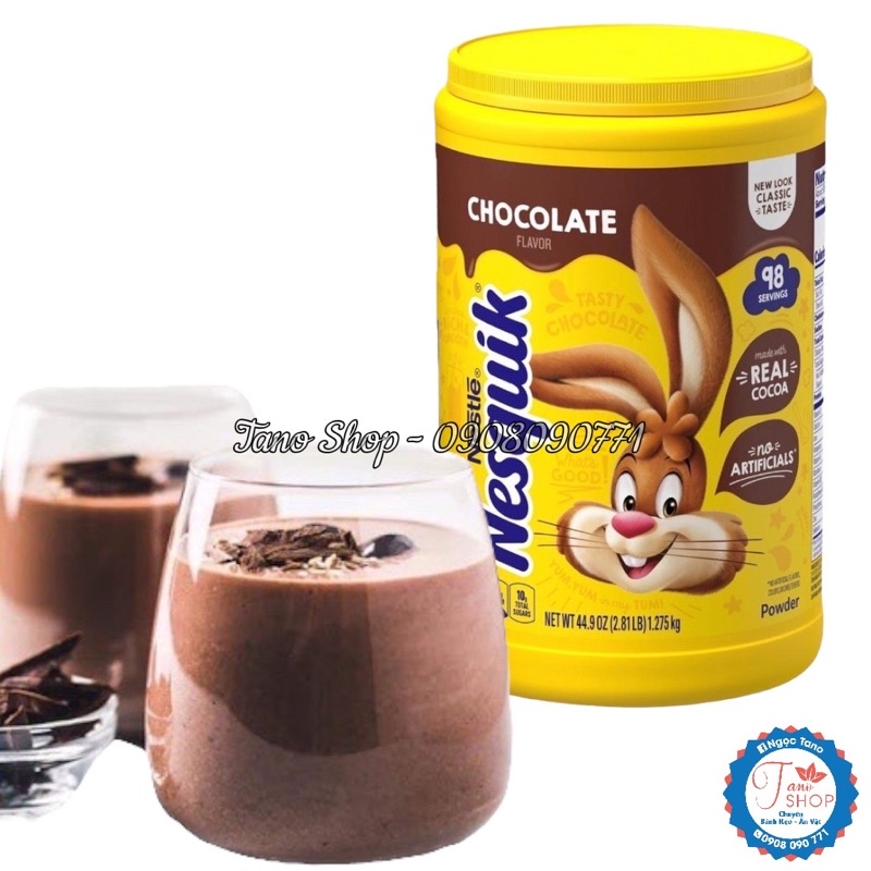 Bột Chocolate Nesquik của Úc - hộp 1.3 kg