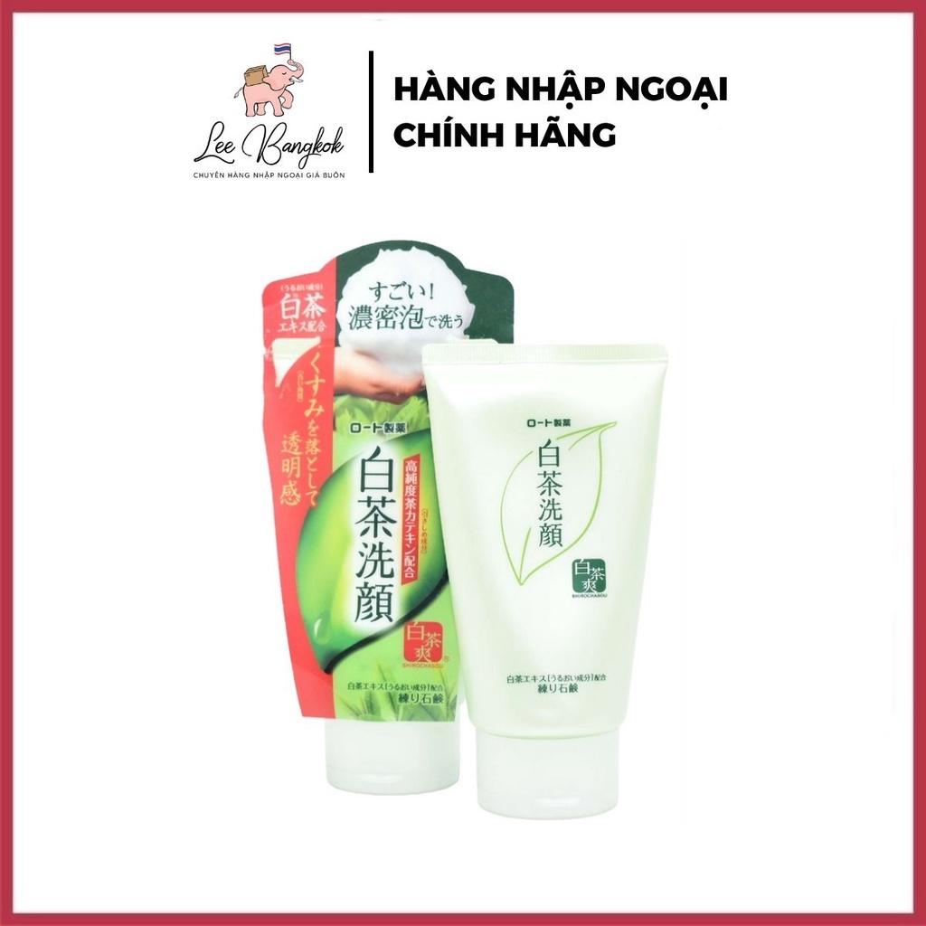 Sữa Rửa Mặt Trà Xanh Rohto Shirochasou Green Tea Foam Nhật Bản 120g