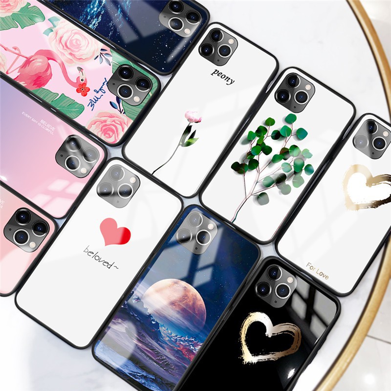 Ốp lưng iPhone 11/11Pro/11 Promax phủ kính cường lực - MÃ 11P