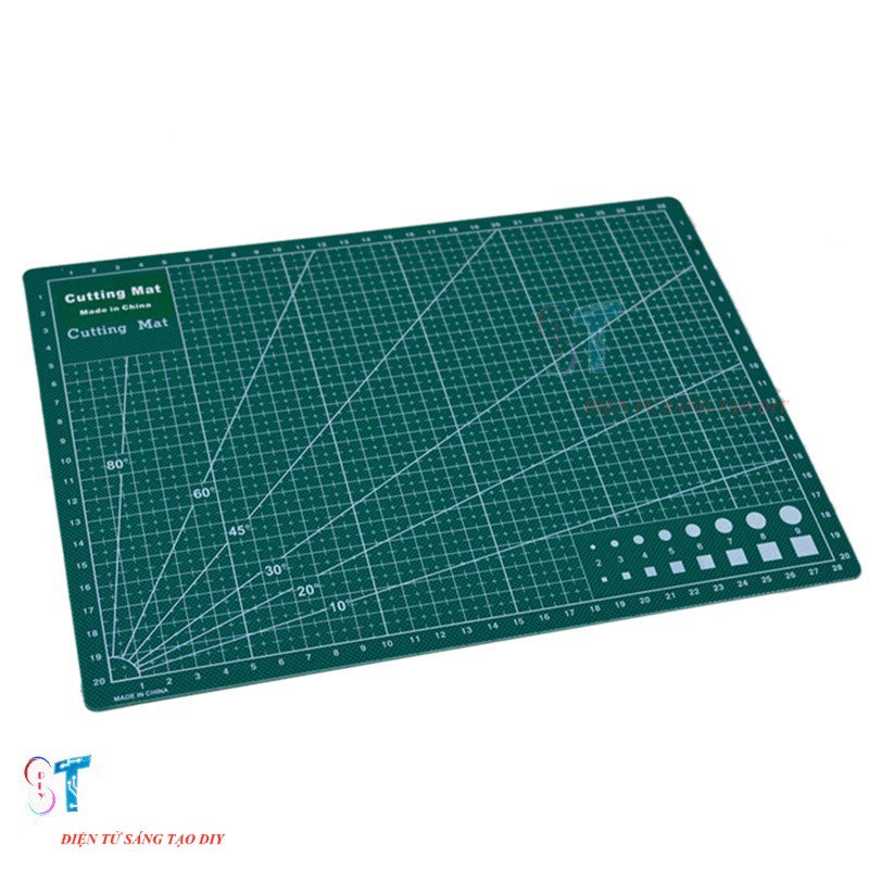 Tấm Lót Cắt Kỹ Thuật Cutting Mat Hai Mặt Khổ A2 A3 A4