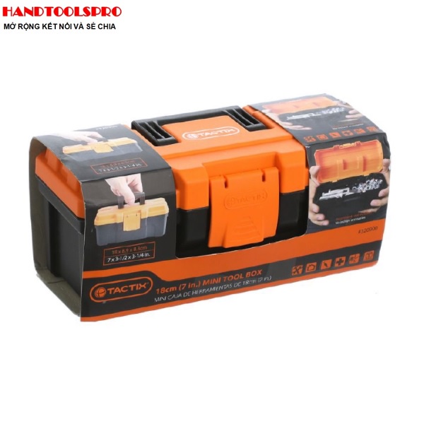 Hộp đựng dụng cụ mini bằng nhựa TACTIX 320900 18 x 8.9 x 8.3 cm