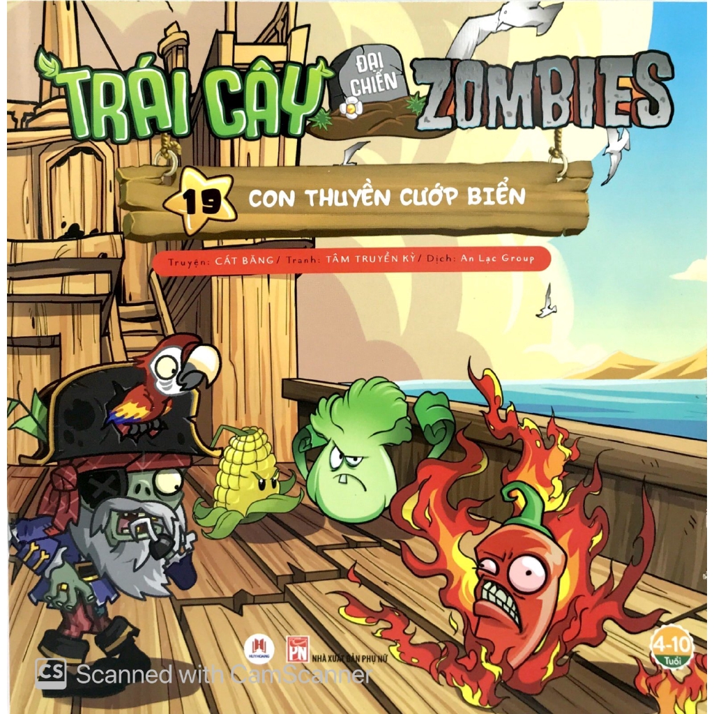 Sách - Trái Cây Đại Chiến Zombie 19 - Con Thuyền Cướp Biển