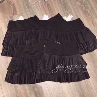 Chân váy xếp ly 2 tầng