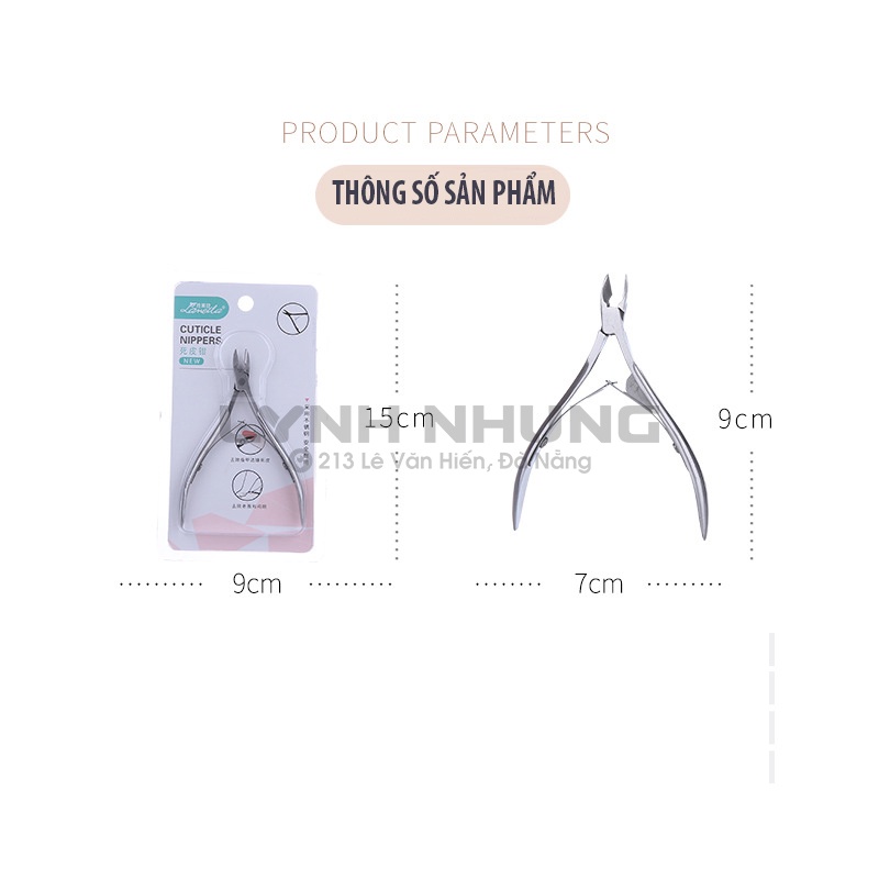 Kềm Cắt Móng Tay Bằng Kim Loại 2 chống