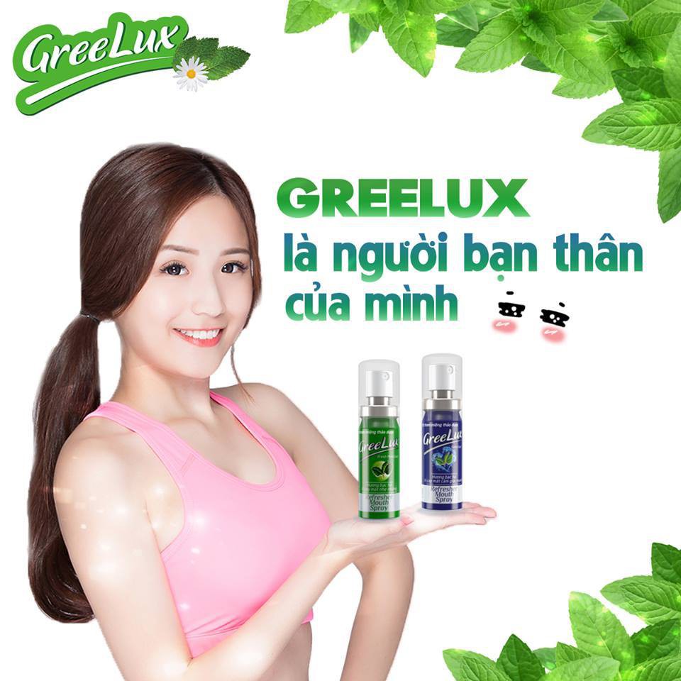 Xịt Thơm Miệng Thảo Dược GREELUX [Chai 12ml] Extra Cool / Fresh Mint Cool [Grelux, Greenlux, Green Lux]