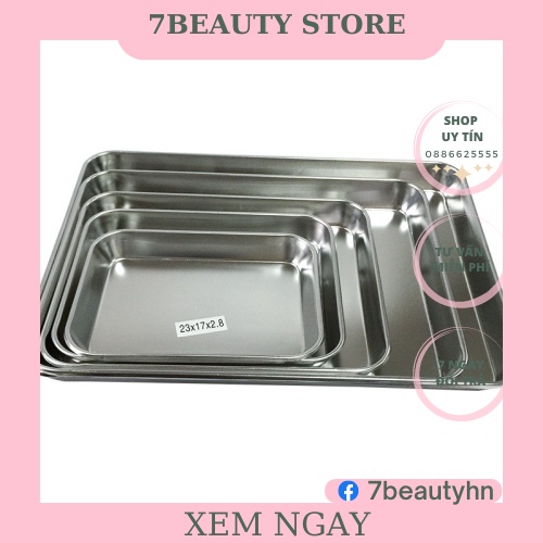 Khay inox 304 dùng cho spa thẫm mỹ viện