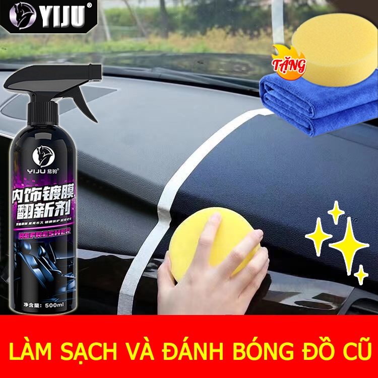#2 chai# dung tích lớn Chai Phục hồi nhựa nhám Plastic Remover chuyên dùng cho nhựa đen nhựa nhám bạc màu