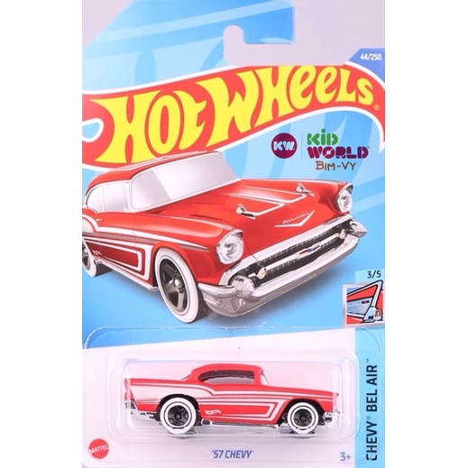 Xe mô hình Hot Wheels basic '57 Chevy HCV07, 40K.