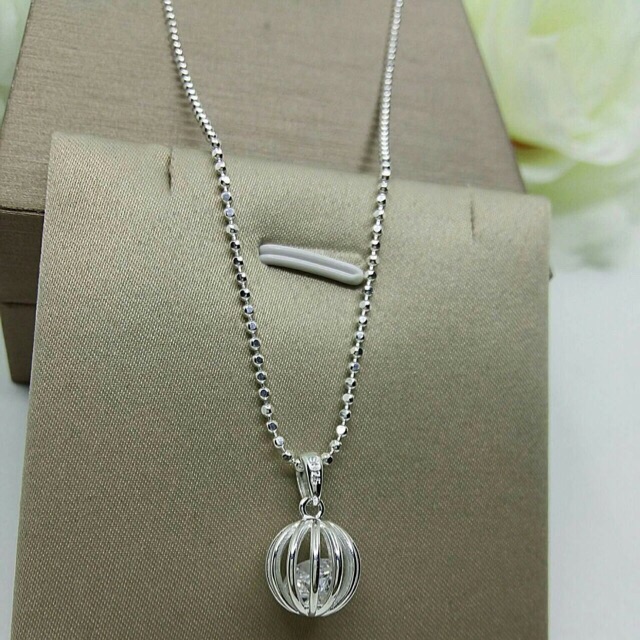 Dây chuyền kiểu bi bạc S925
