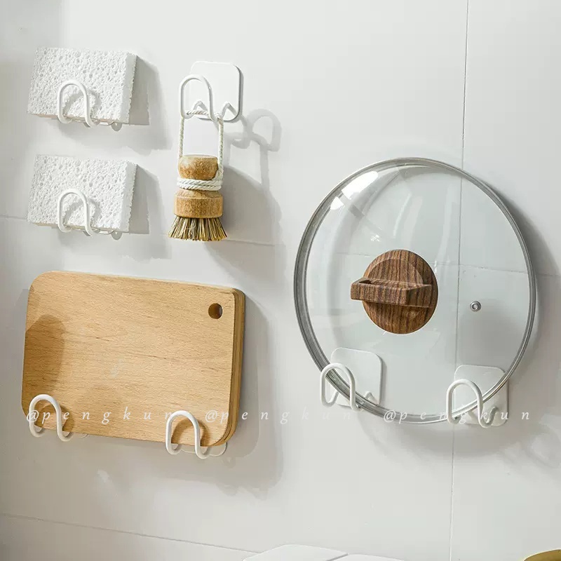 Giá Để Thớt Nắp Nồi Gắn Tường Bằng Thép Không Gỉ Tiện Dụng Cho Nhà Bếp