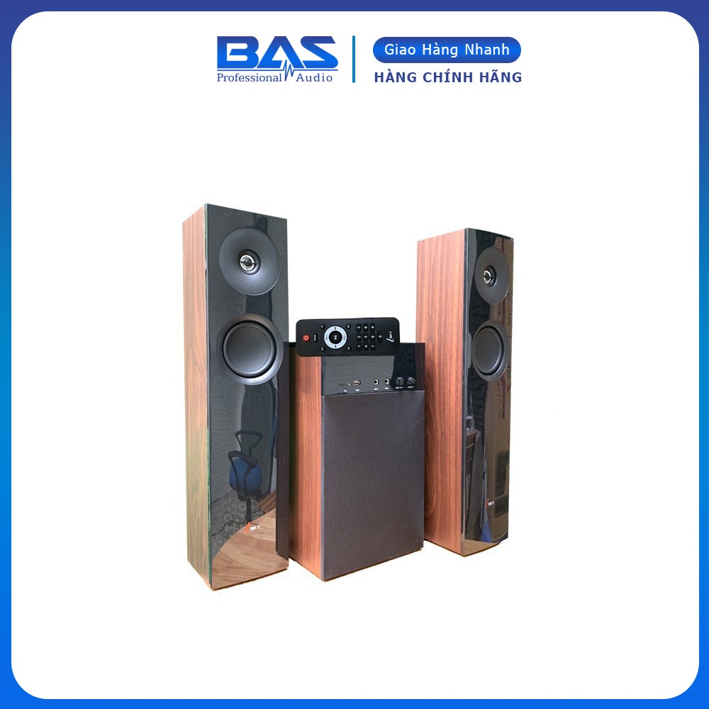 Loa tivi, loa vi tính để nghe nhạc, hát karaoke Skynew SKN-325 vân gỗ, tích hợp bluetooth hát karaoke