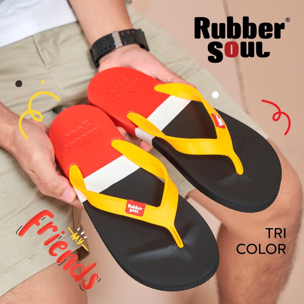 Dép quai kẹp nam cao su xốp Thái Lan Rubber Soul Balance Tri Color