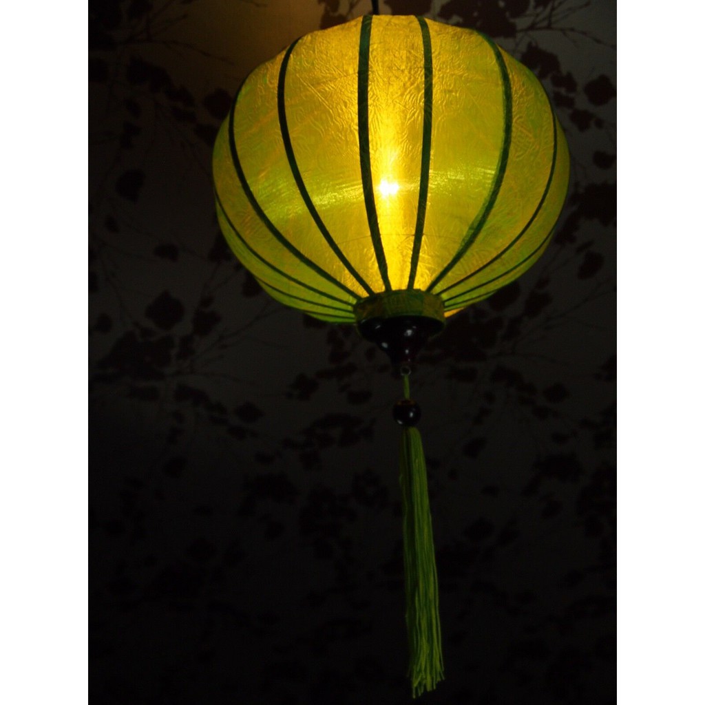 Đèn lồng lụa Hội An xanh lá