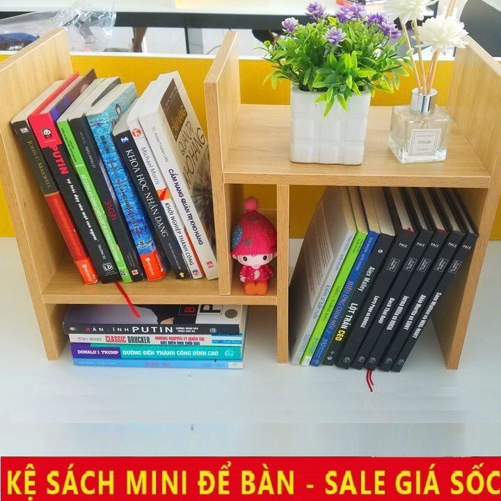 [HOT HOT] KỆ SÁCH GỖ ĐỂ BÀN MINI - KỆ ĐA NĂNG - LINKLINKSHOP