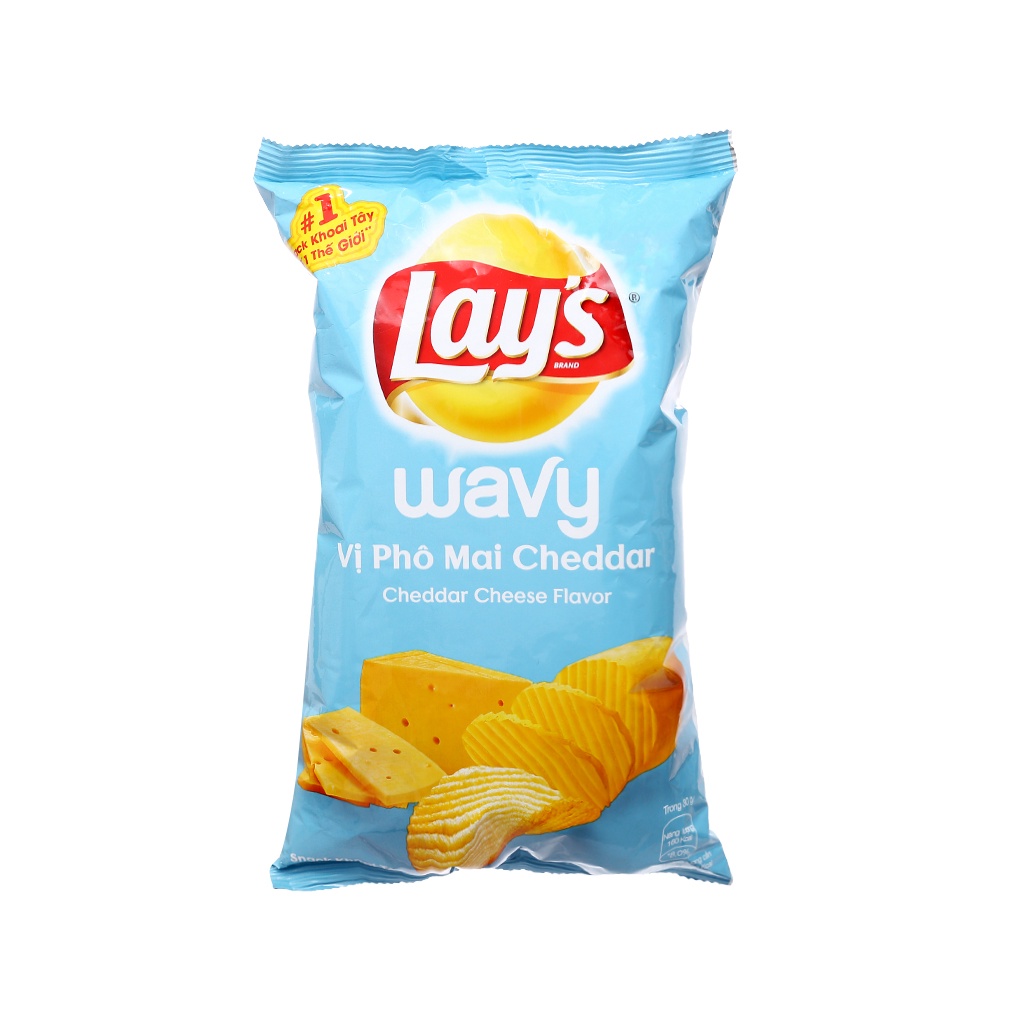 Bánh snack khoai tây Lays nhiều vị gói lớn 63g - Lay's 63g