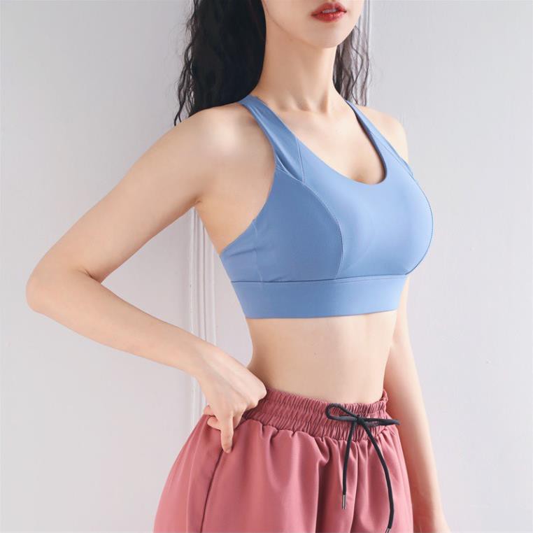 ÁO BRA TẬP GYM YOGA FREESHIPÁO THỂ THAO NÂNG NGỰC ĐỊNH HÌNH 3 HÀNG MÓC CÀI AMYBRA A060