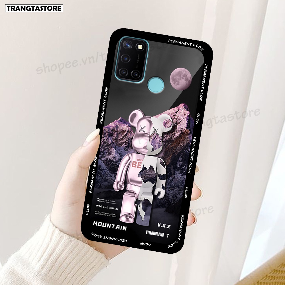 Ốp Realme C17 / 7i in hình gấu Bearbrick,Mountain,xanh,đen,đỏ giá rẻ