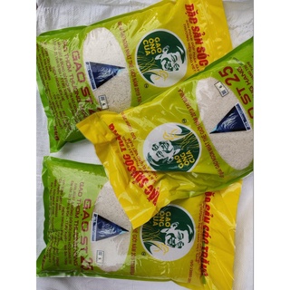 Gạo ST25 hiệu ông Cua đặc sản Sóc Trăng túi 5kg cơm thơm mềm dẻo
