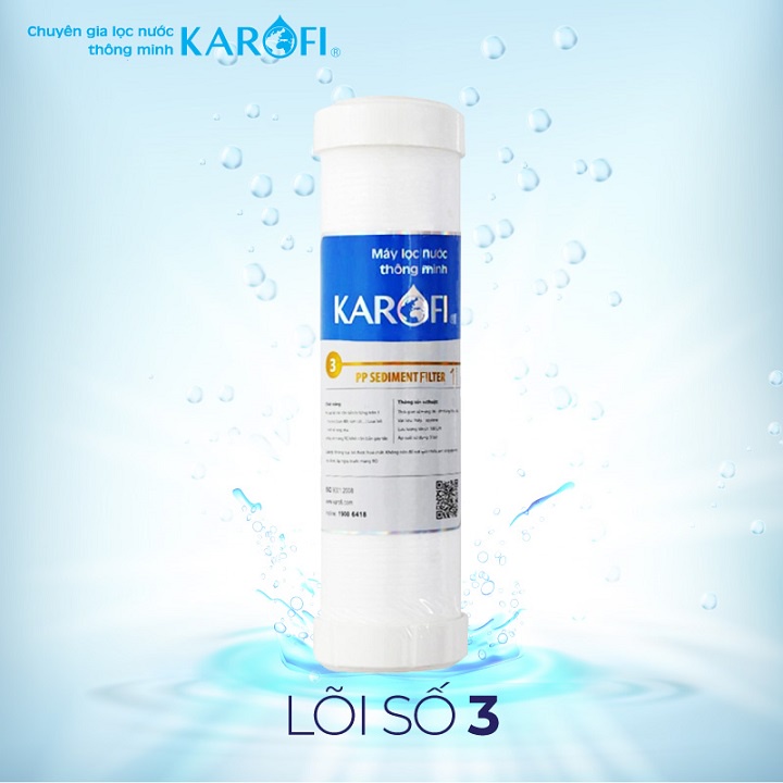Lõi lọc nước số 3 RO Karofi - PP 1 Micron