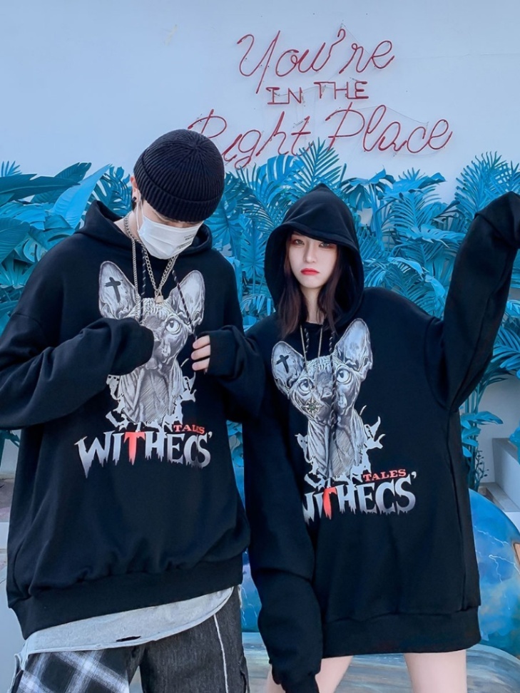 ÁO KHOÁC NỈ IN PHÙ THỦY WITHECS