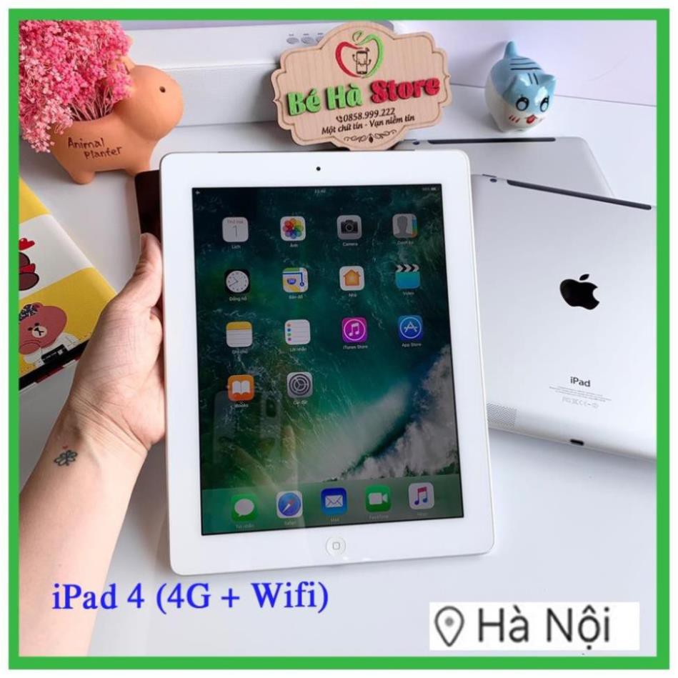 [ thetram] ]Máy Tính Bảng iPad 4 - 64/ 32/ 16Gb (Wifi + 4G)- Zin Đẹp 99% - Pin Khoẻ - Màn Rentina sắc nétNK032 | BigBuy360 - bigbuy360.vn