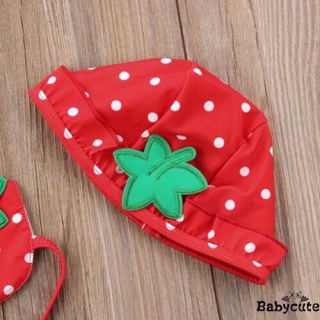 Bikini trái dâu đáng yêu cho bé gái ( ảnh thật )