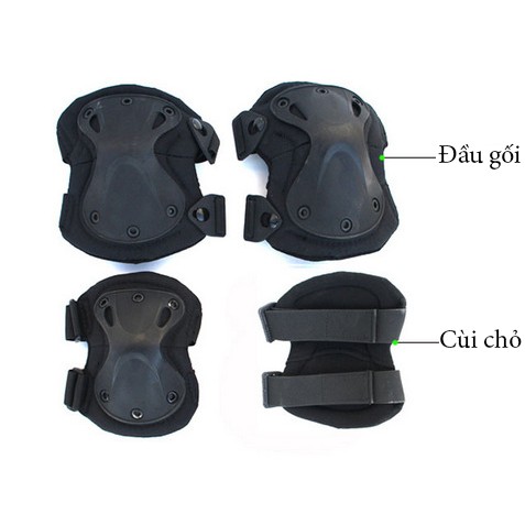 Bộ bảo vệ đầu gối và tay cho người chạy xe máy đi phượt