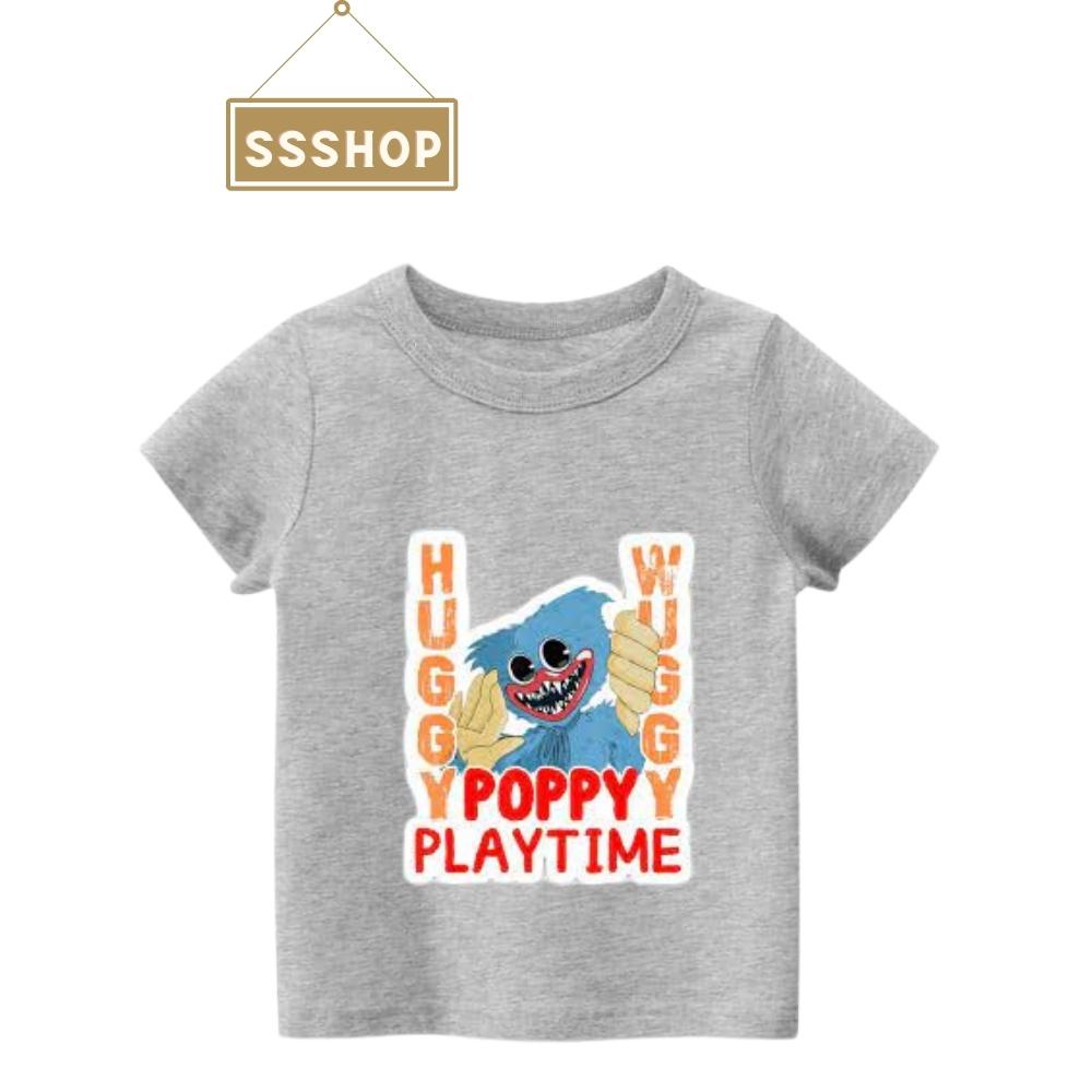 Áo thun bé trai và bé gái in hình Huggy Wuggy, Áo Poppy Playtime chất liệu cotton thoáng mát mềm mịn SSSHOP 12