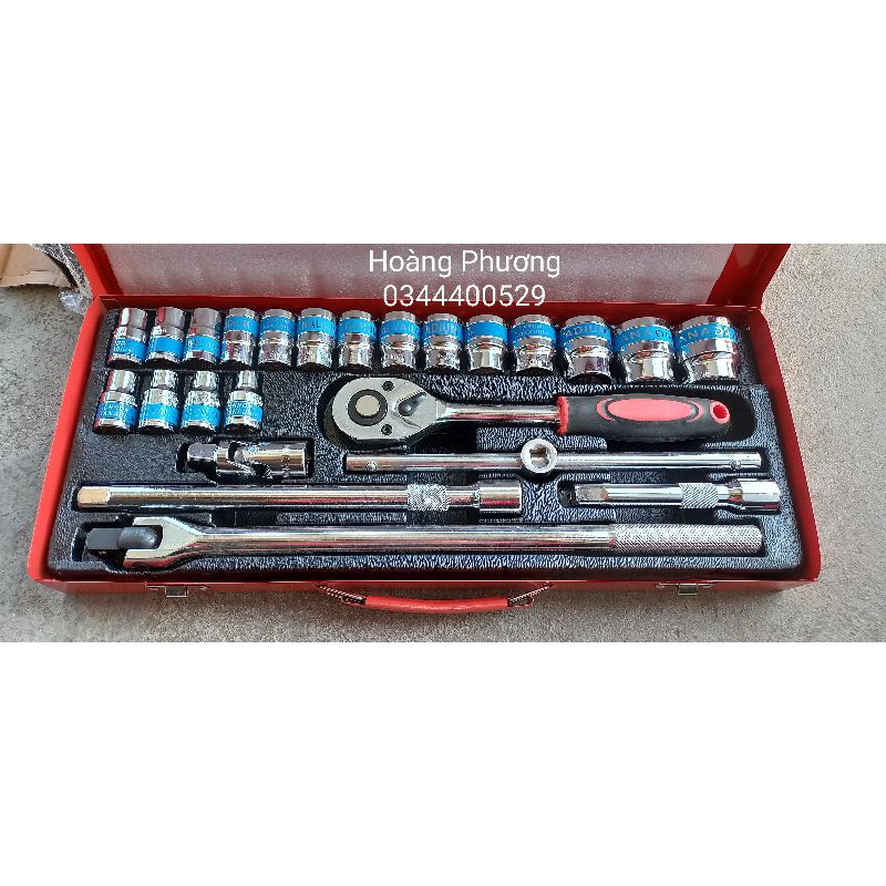 Bộ tuýp khẩu Top 24 chi tiết tiêu chuẩn Đức