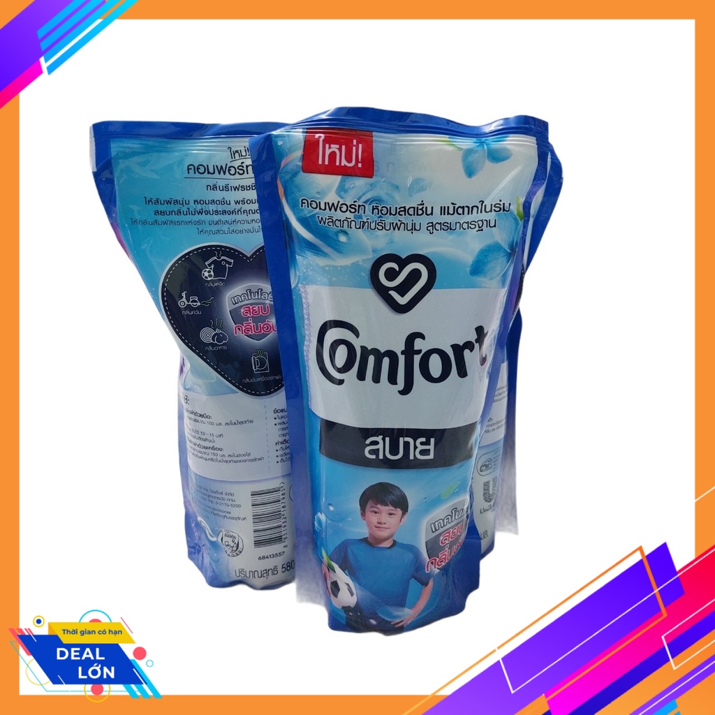 [Combo 2] Nước xả Comfort  mẫu mới 580ml Thái Lan - Xanh dương - ComfortThailan