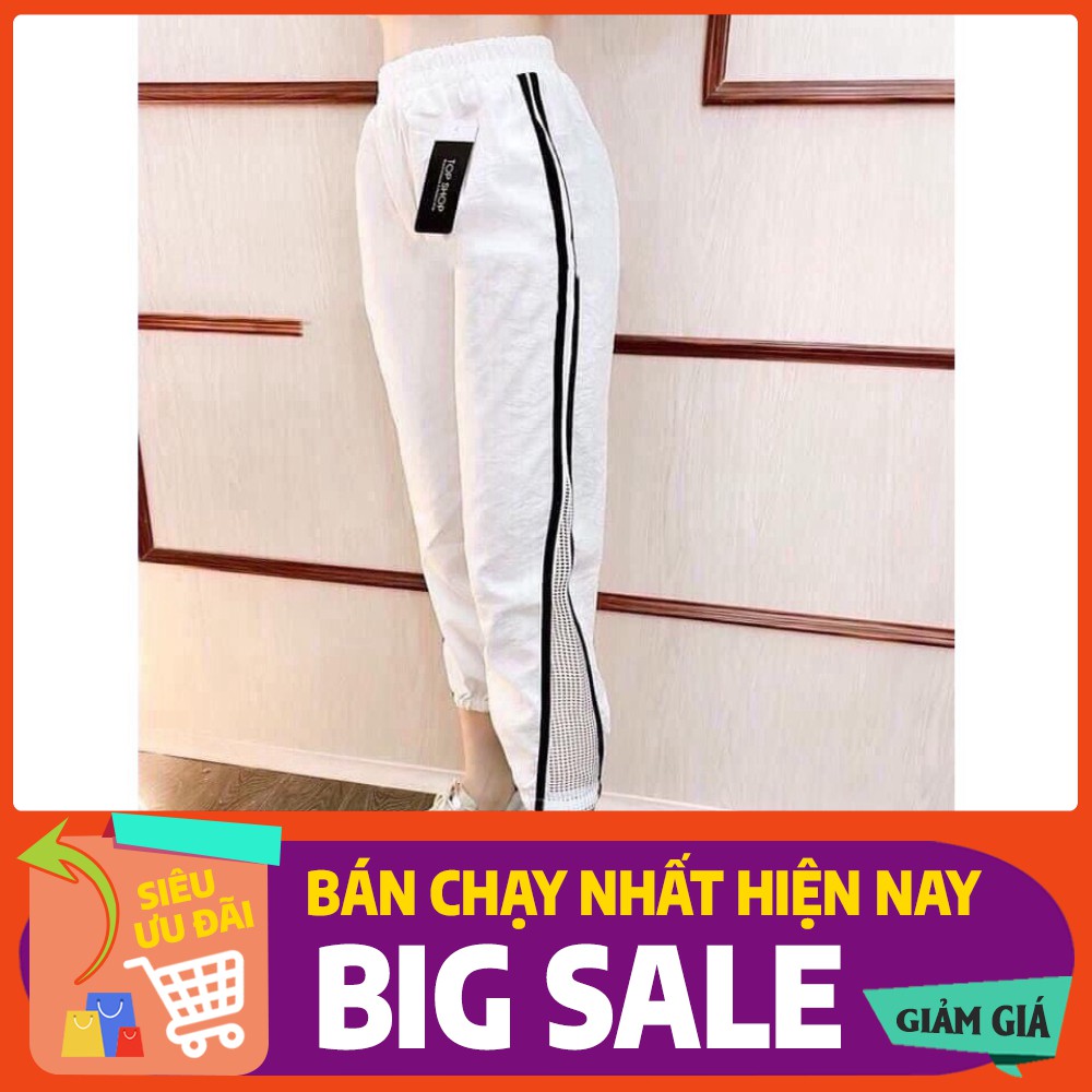 quần baggy đũi sọc phối lưới hót hít