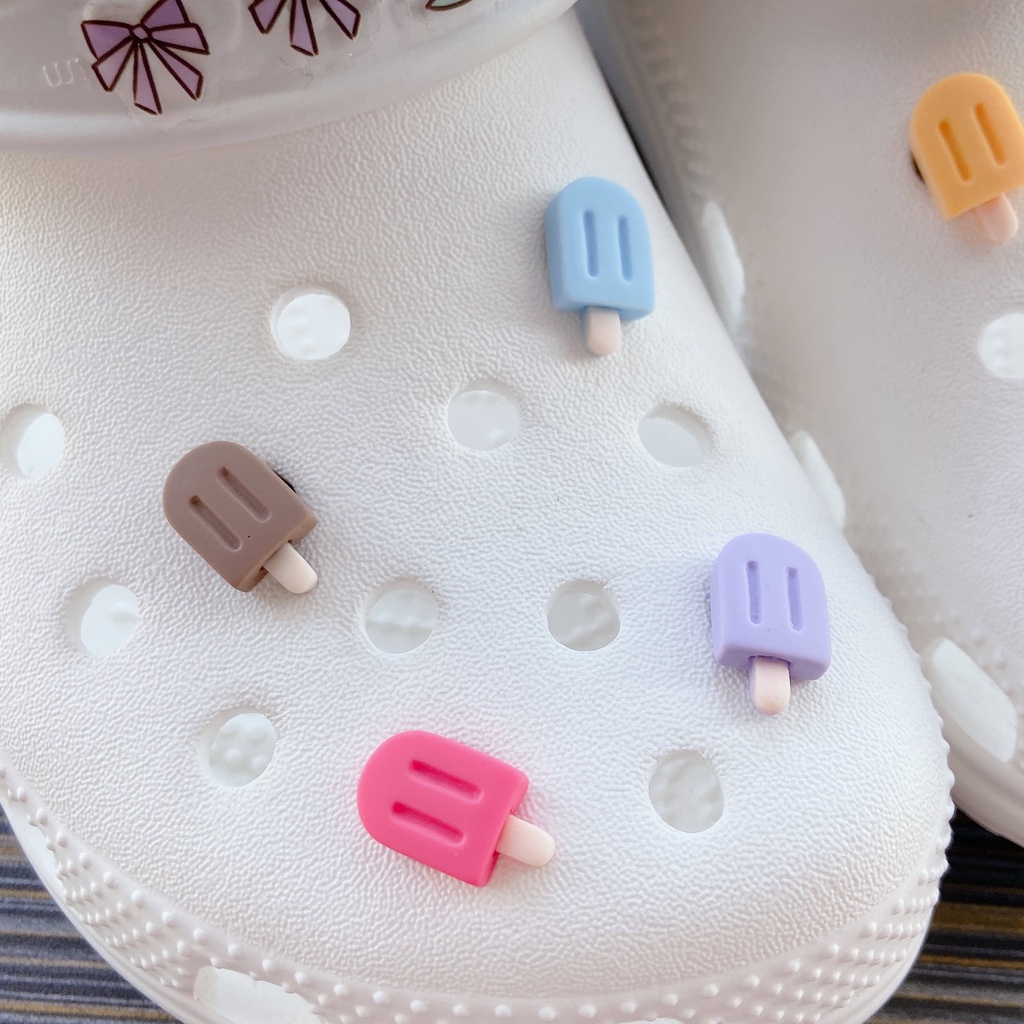 Phụ Kiện Hạt Charm croc Quyến Rũ Cá Tính # Loạt Kem Mùa Hè