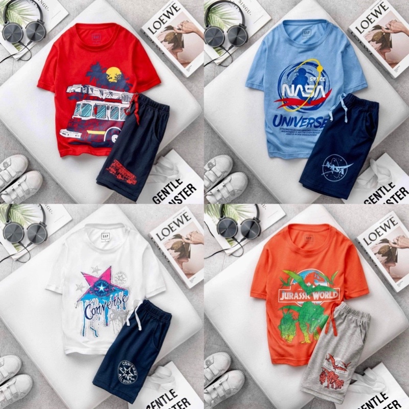 ⚠️ Siêu hot ❌ Bộ đùi cộc bé trai size đại 100% cotton mềm mát 20-55kg