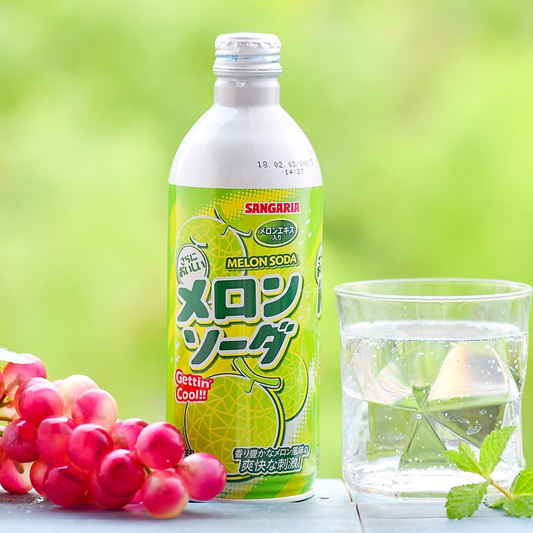 SODA VỊ DƯA LƯỚI CHAI SANGARIA NHẬT BẢN