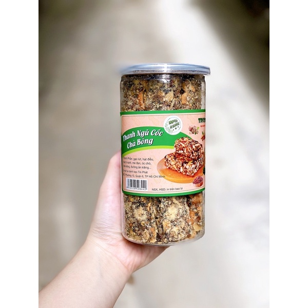Thanh ngũ cốc gạo lứt mix hạt chà bông