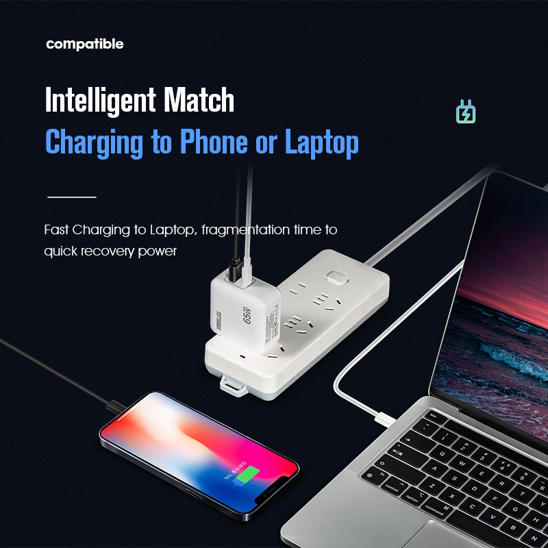 Bộ Sạc Nhanh QC3.0 Cho Pin DJI Mini 3 Pro 65W GAN