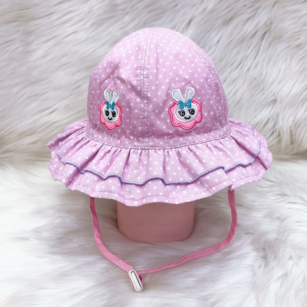 (Size 52) Nón Vành Bé Gái Cao Cấp Duy Ngọc  Dành Cho Bé Từ 3 Đến 5 Tuổi, nón chuẩn form cho người đội (7475)