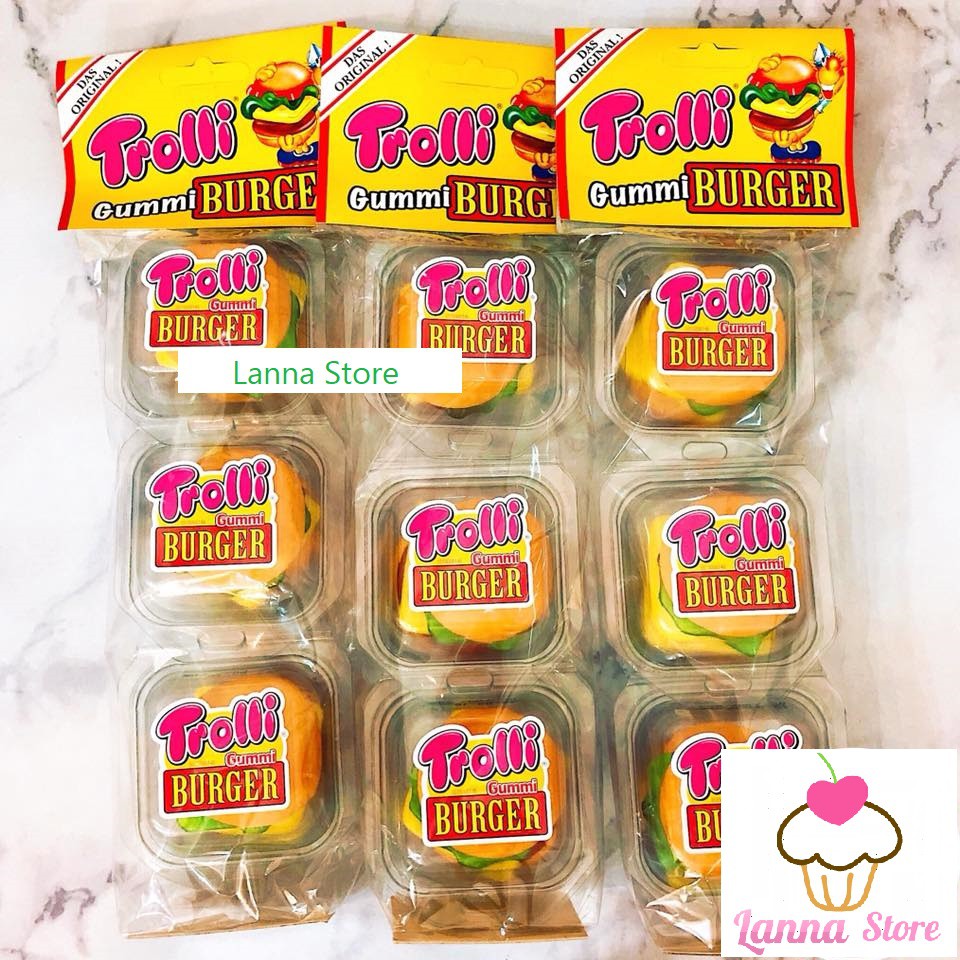 Kẹo dẻo hamburger Trolli mini burger - Mỹ 🇺🇸.