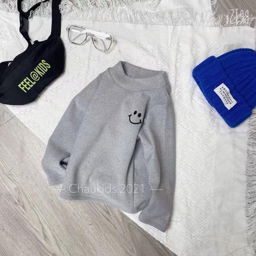 Áo giữ nhiệt zip lông 2 mặt cực ấm cho bé, áo giữ nhiệt lót lông cho bé