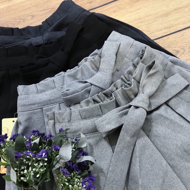 Quần sooc buộc nơ