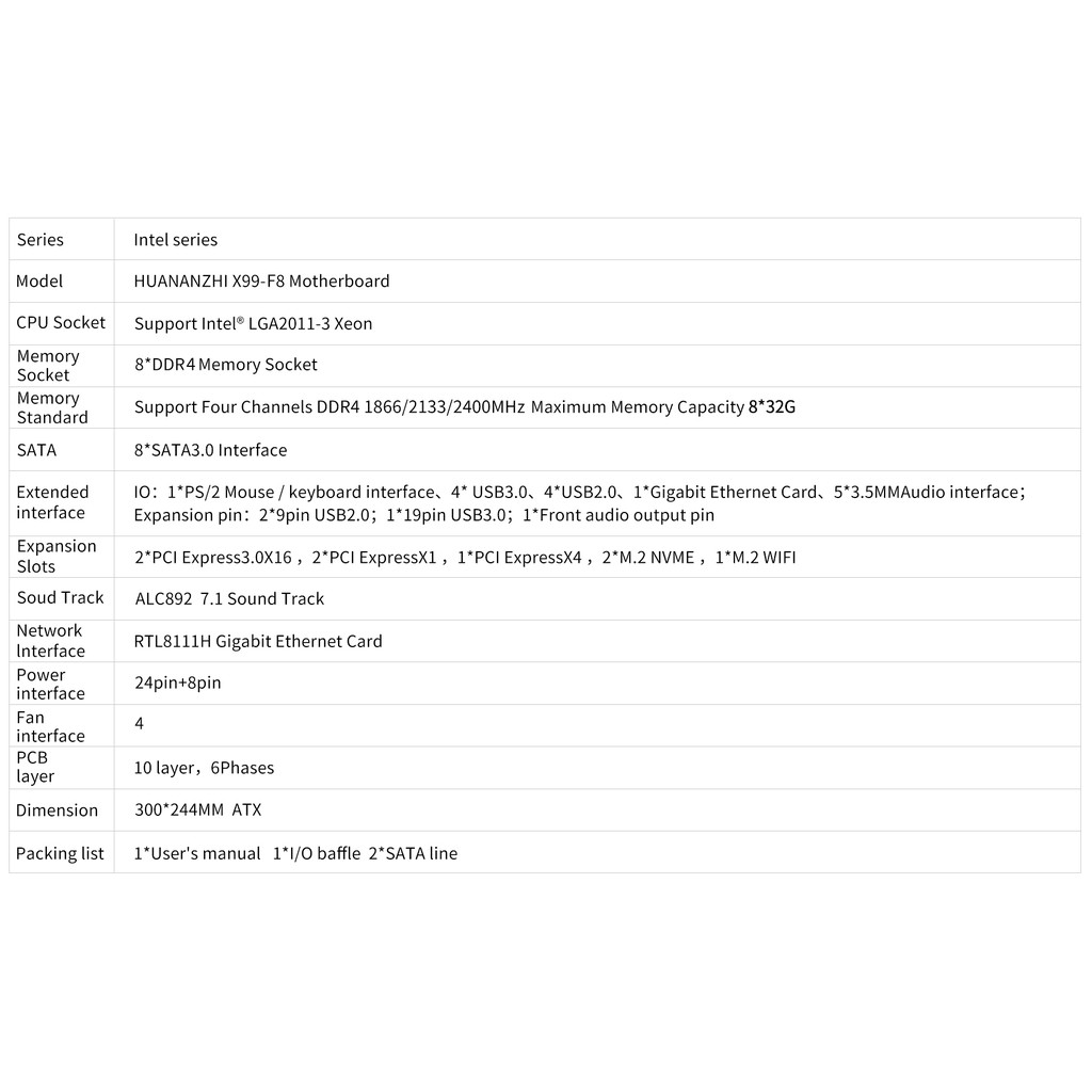 Main HuananZHi X99 F8 RAM4 Giá Tốt Nhất Shopee