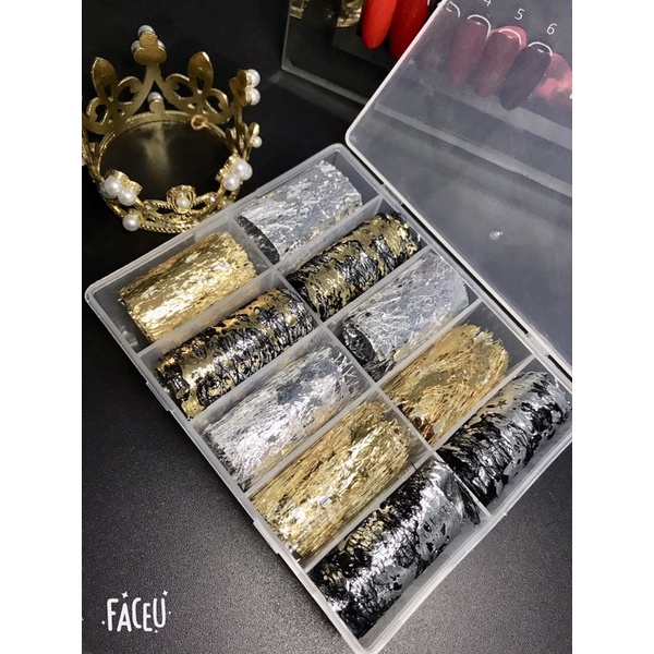 Foil dán trang trí móng nail