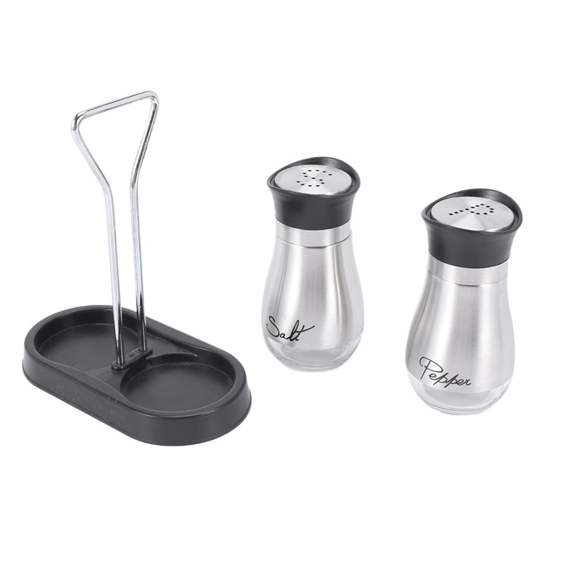 Bộ Bình Lắc Muối Tiêu Đáy Thủy Tinh 4 inch 4 inch x 6 inch x 2 inch 4 Oz Chất Lượng Cao