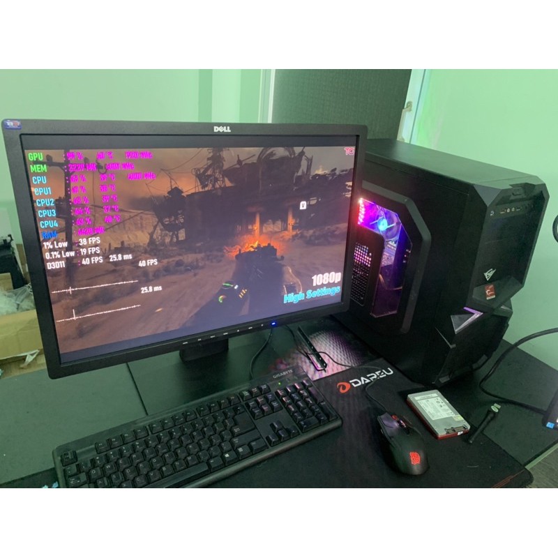 Bộ pc Gaming chiến pupg Mobile - liên minh