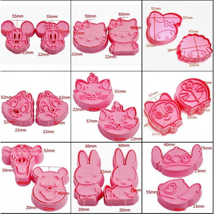 Khuôn cắt bánh quy 3D cho bé yêu