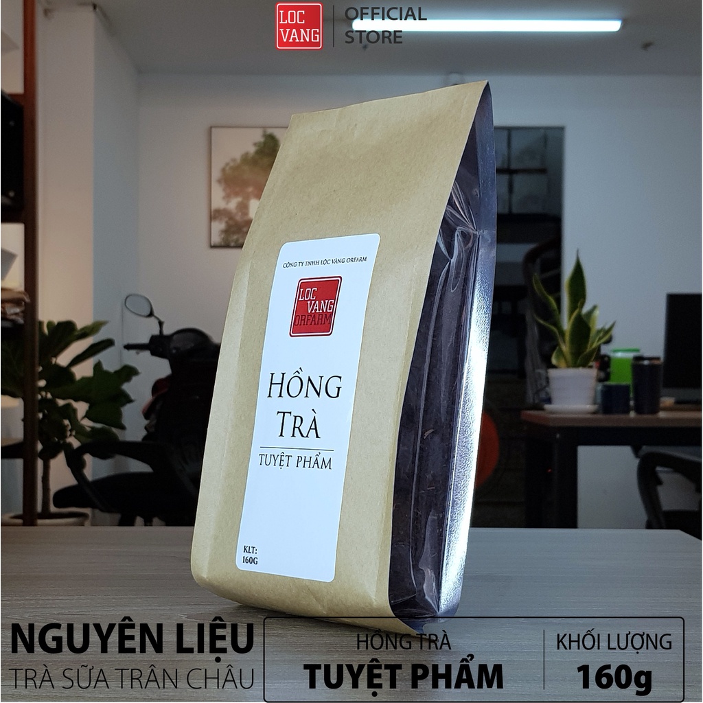 Hồng Trà, Trà Đen Nguyên Liệu Làm Trà Sữa Trân Châu Đường Đen TUYỆT PHẨM 160g