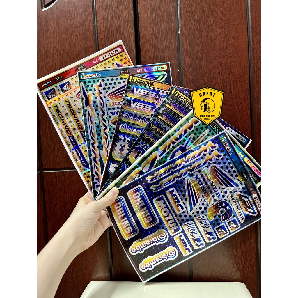 Tem Dán Xe Crom Cao Cấp - Các Dòng Xe Vario, Exciter, Winner, Winner X, Satria, Sonic, Wave