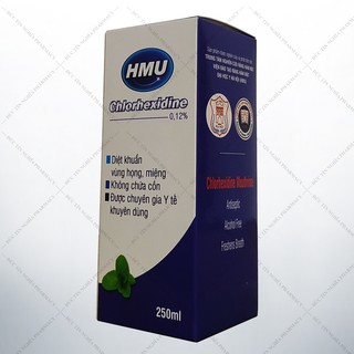 [Chính hãng] Nước súc miệng HMU Chlorhexidine 0.12%