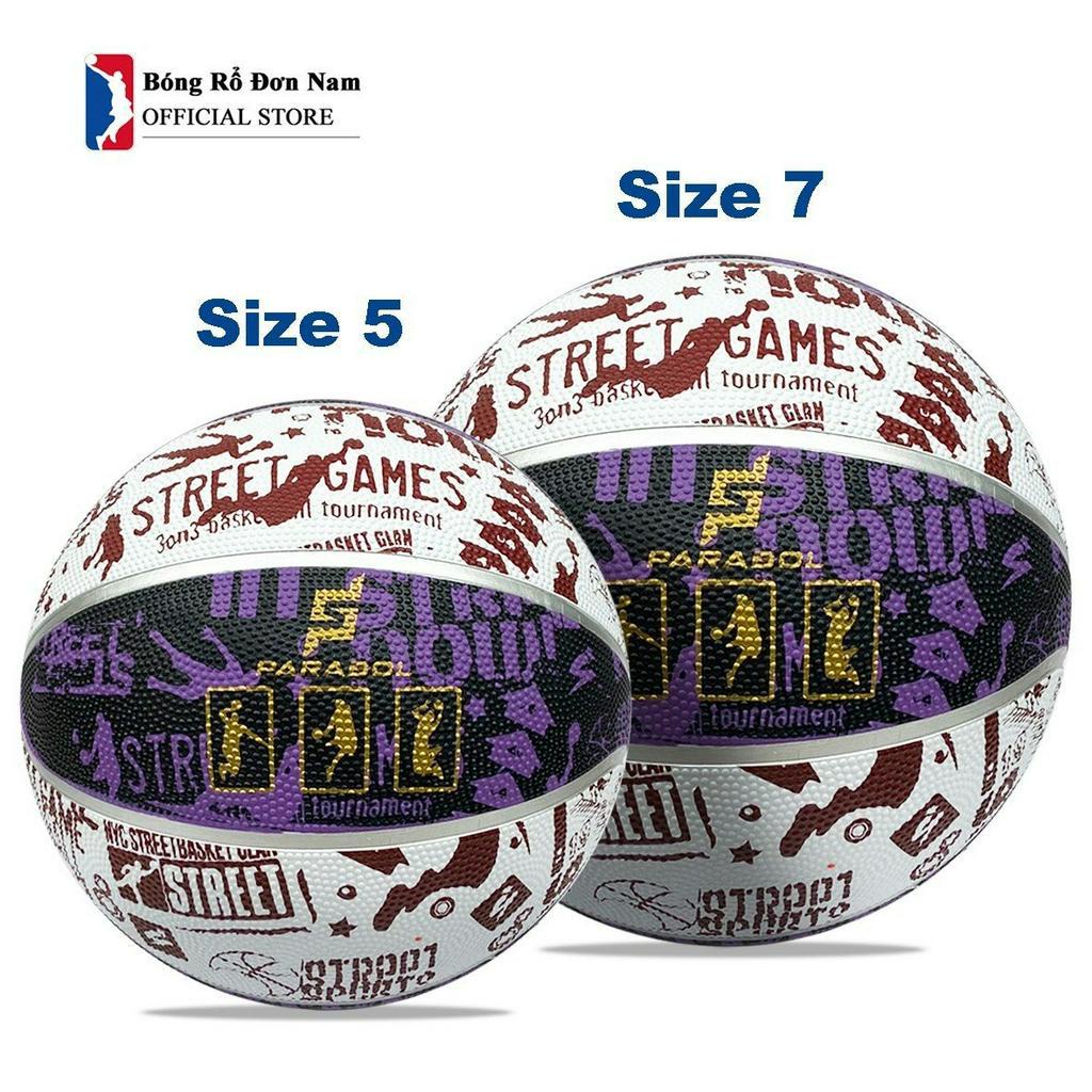 Banh Bóng Rổ Graffiti - Bóng rổ size 7, size 5 - Bóng rổ cho ngưới lớn, trẻ em -Tặng bộ phụ kiện
