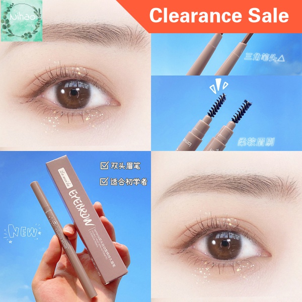 [Hàng mới về] Bút chì kẻ lông mày hai đầu xoay tự động chống nước và mồ hôi cho người mới bắt đầu | BigBuy360 - bigbuy360.vn